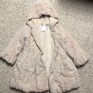 Girls Widgeon faux fur jacket
